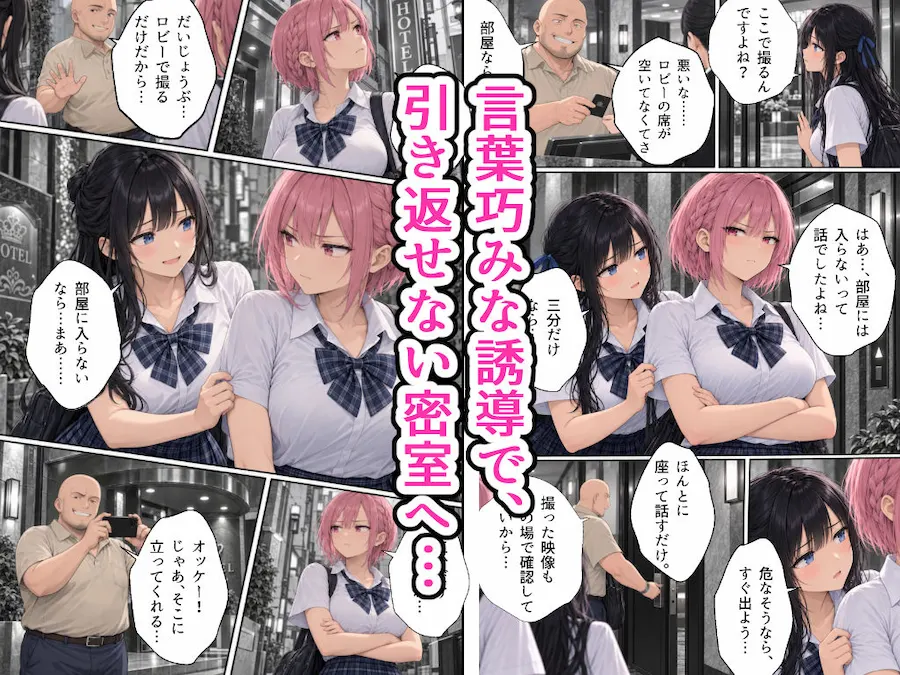 おっとり天然娘と生意気娘をダブルハメ撮り密着取材した話 無料サンプル2