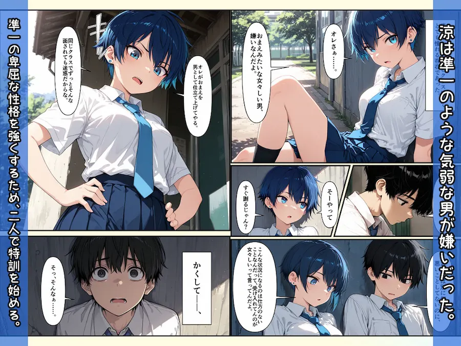 気弱な僕と、男勝りなボーイッシュ女子 無料サンプル2