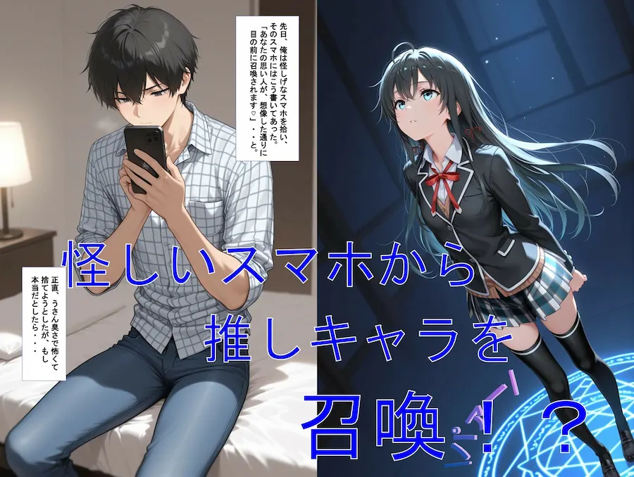 推しキャラ召喚した俺! 容姿端麗美女は俺の為に何でもOKな最高の彼女です 〜雪〇下 雪乃〜ver 無料サンプル1