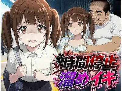 時間停止で溜めイキ、人前で解除。〜朝の通学女子編〜