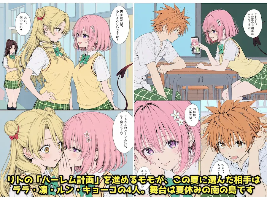 【漫画】リトはみんなの恋人 〜南の島で、ぜんぶ見せて〜 無料サンプル1
