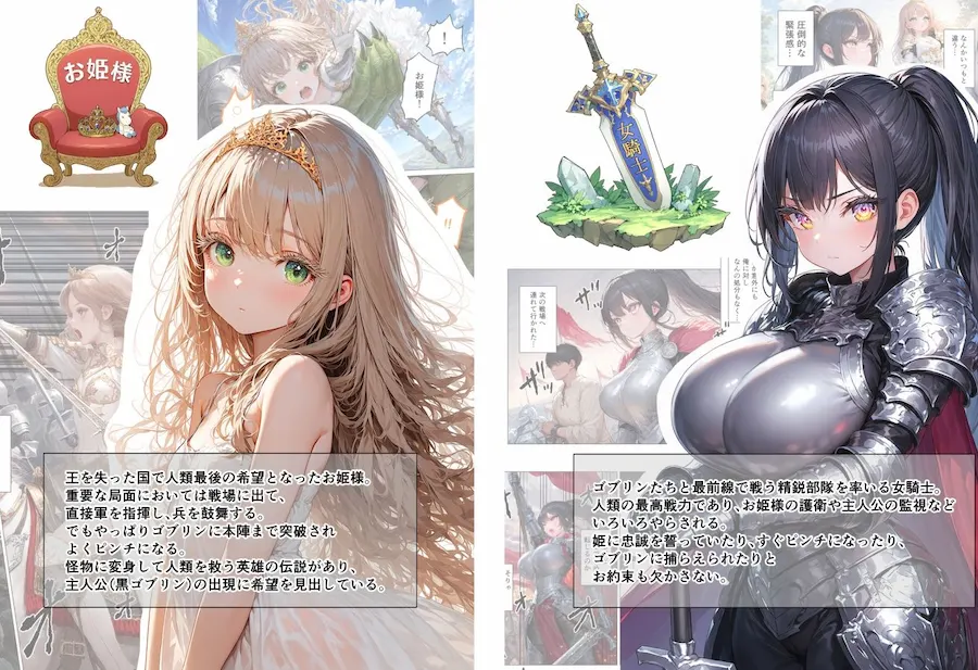 異世界転生したらゴブリンに変身して世界を救ったり性欲が暴走したり！ 無料サンプル2