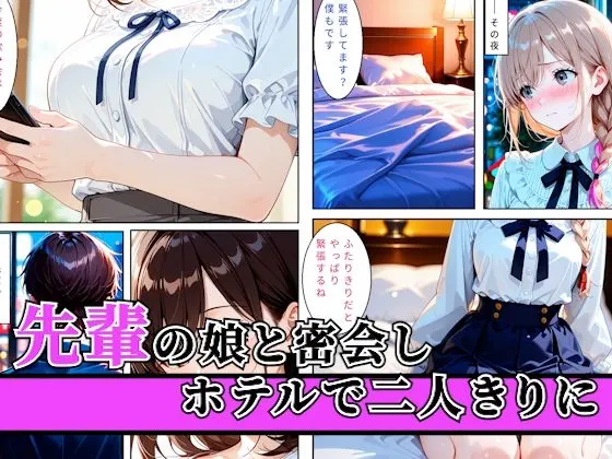 先輩の娘と密会してホテルで生ハメした後に後日飲み会終わりに先輩と夜を共にして親子で穴兄弟になった話 無料サンプル1