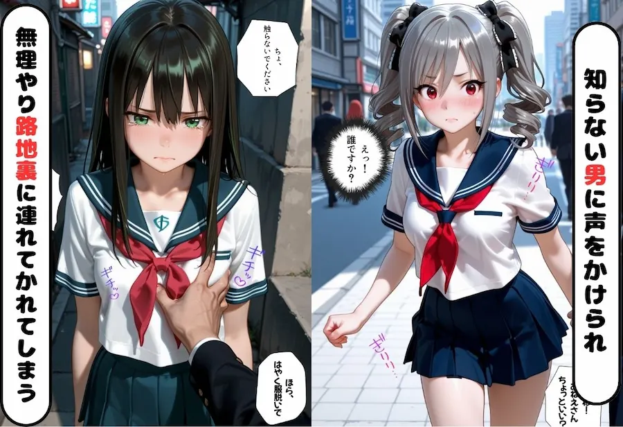 人気ヒロインが路地裏に連れてかれ強●レ●プされた話ア〇ドルマスター編 無料サンプル2