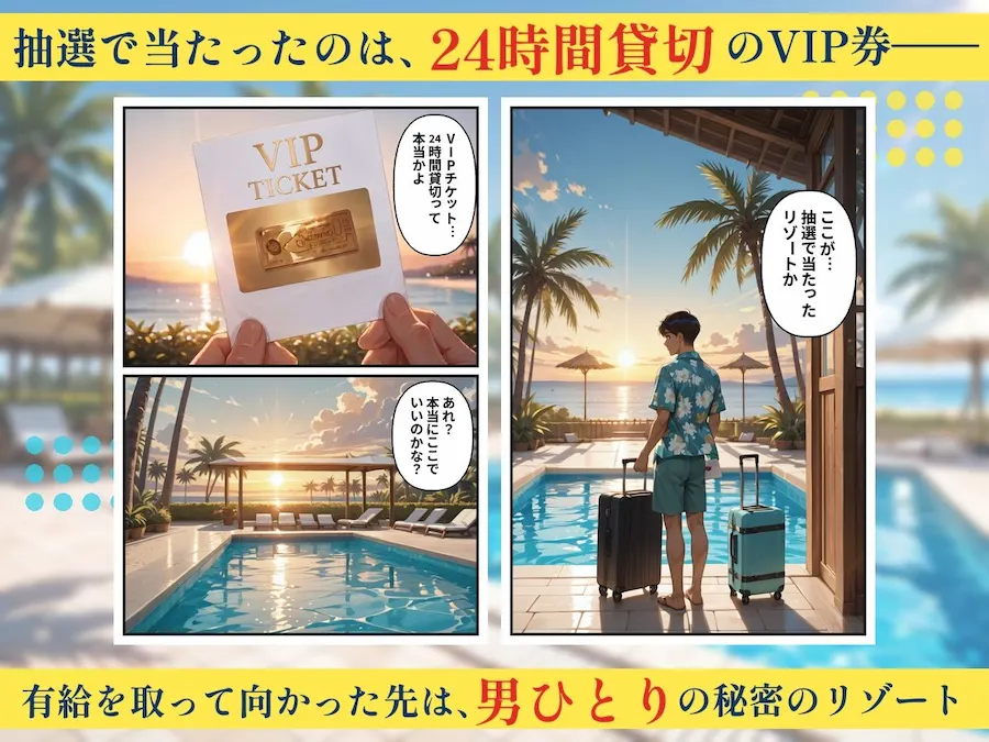 朝から晩までハーレムリゾート 【ア〇マス】2 無料サンプル1