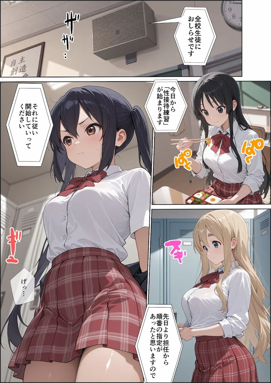 性接待実習〜先生がヤりたいだけなんていやそんなわけ〜【け〇おん！】 無料サンプル1