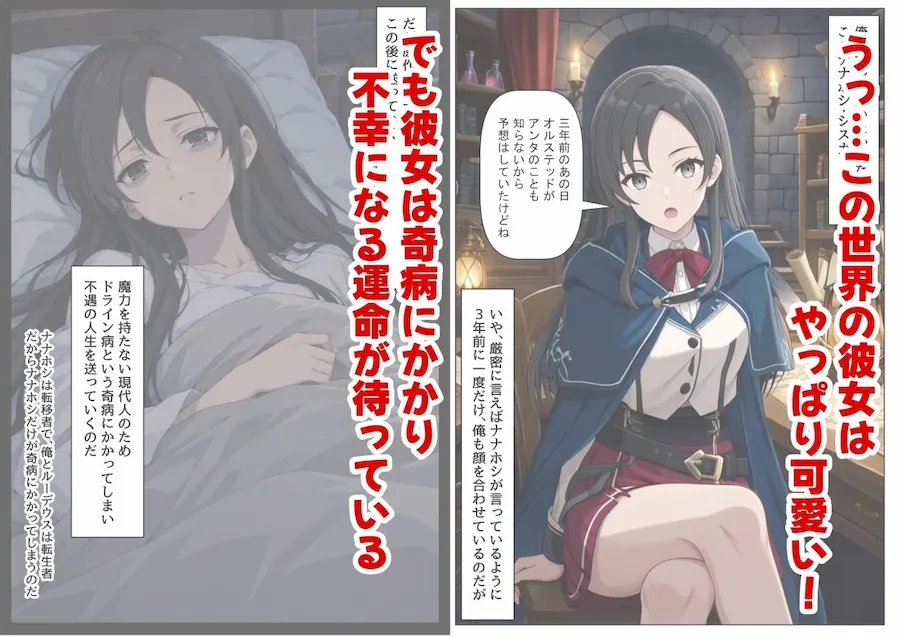 無色世界にモブ転生 ナナホ●編 無料サンプル3
