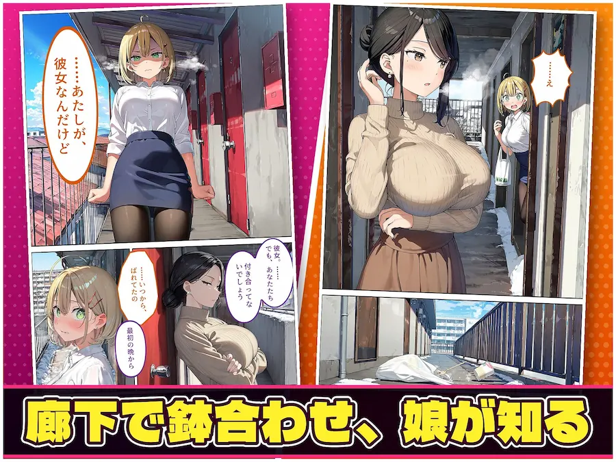 なりゆきで、母娘まとめて中出しする関係になった話〜彼氏のふりから始まる絶倫3P編〜 無料サンプル6