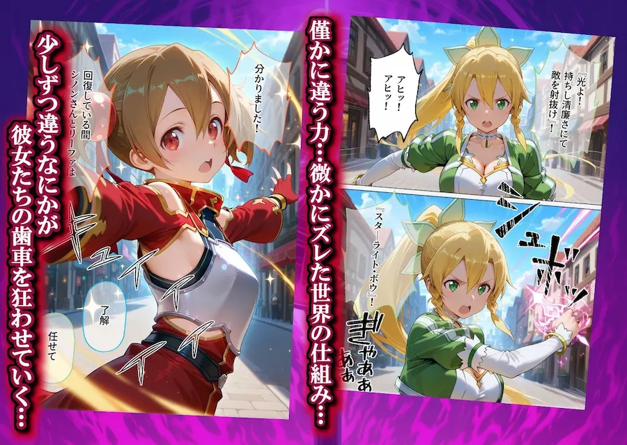 魔法少女 闇落ち 敗北ルートもう戻れない 繰り返される凌●と快楽で嫌なはずなのに…ソードアート編 無料サンプル2
