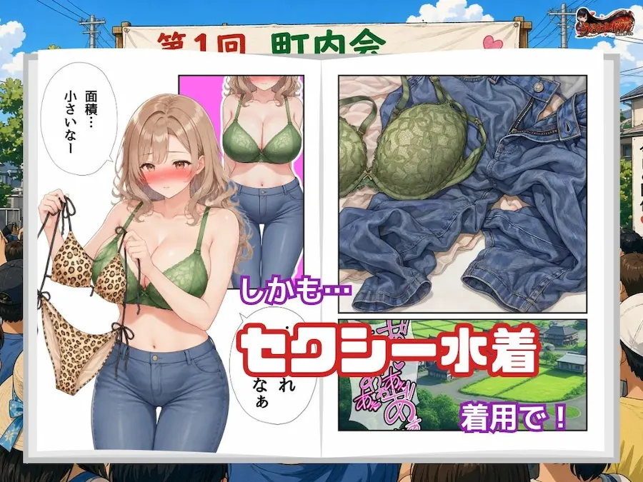 善さんシリーズ4・爆乳だらけの町内会セクシー水着ダンス大会！ 無料サンプル2