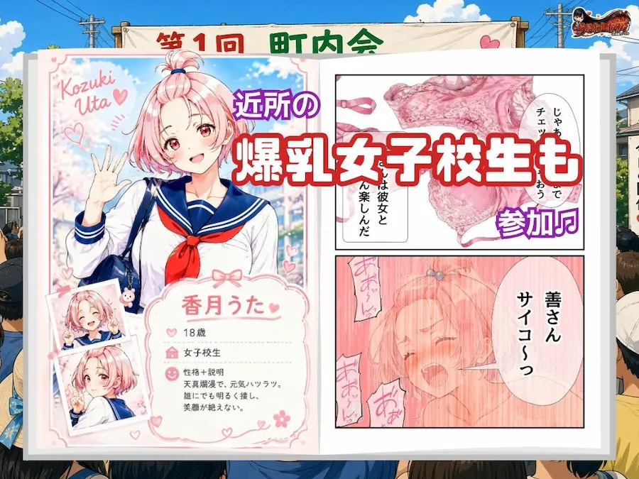 善さんシリーズ4・爆乳だらけの町内会セクシー水着ダンス大会！ 無料サンプル8